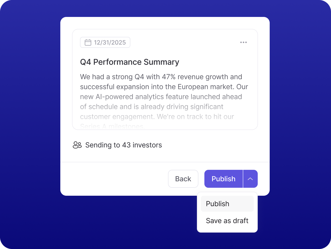 Protect and compound momentum
