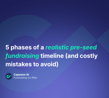 pre-seed fundraising timeline