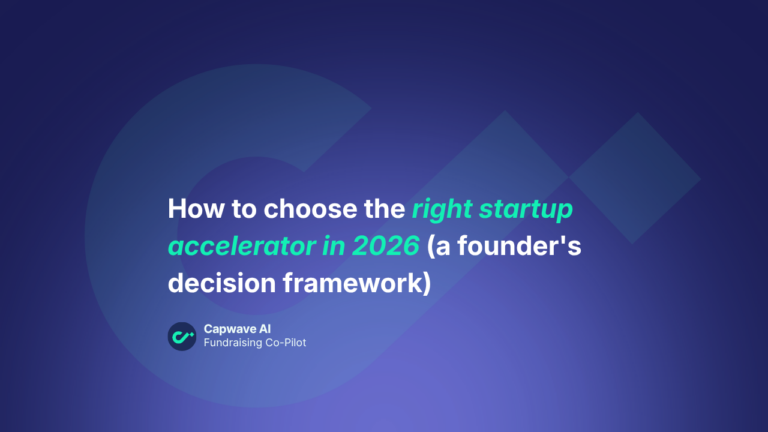 How to choose the right startup accelerator in 2026 (a founder's ...